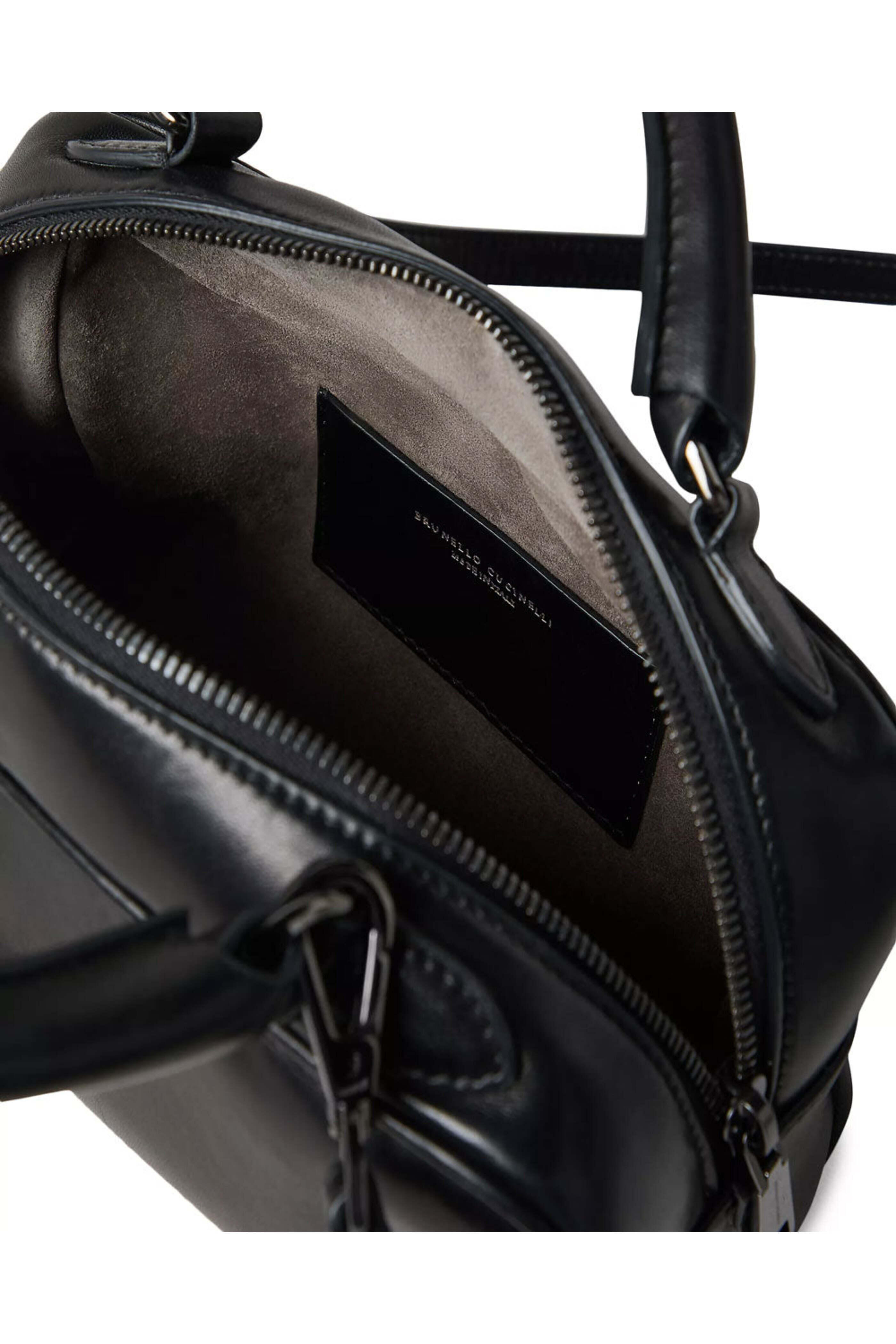 Brunello Cucinelli - Nappa Leather Boston Bag in Black