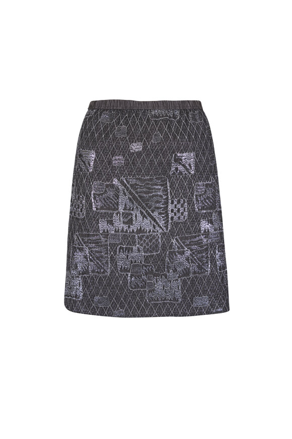Peter Cohen Rink Silver Lace Mini Skirt - view 1