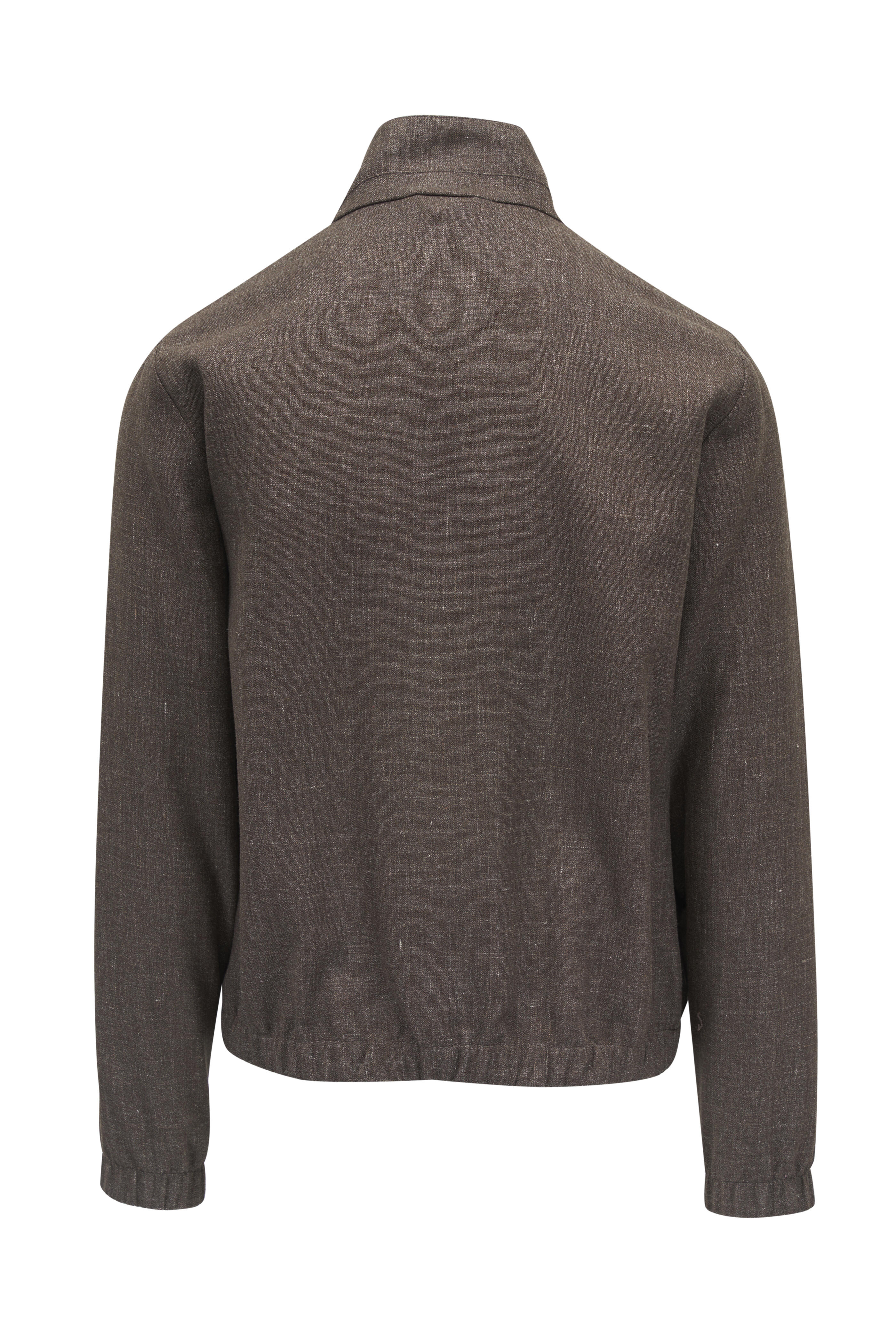Loro Piana - Stromboli Sand Linen & Silk Bomber Jacket