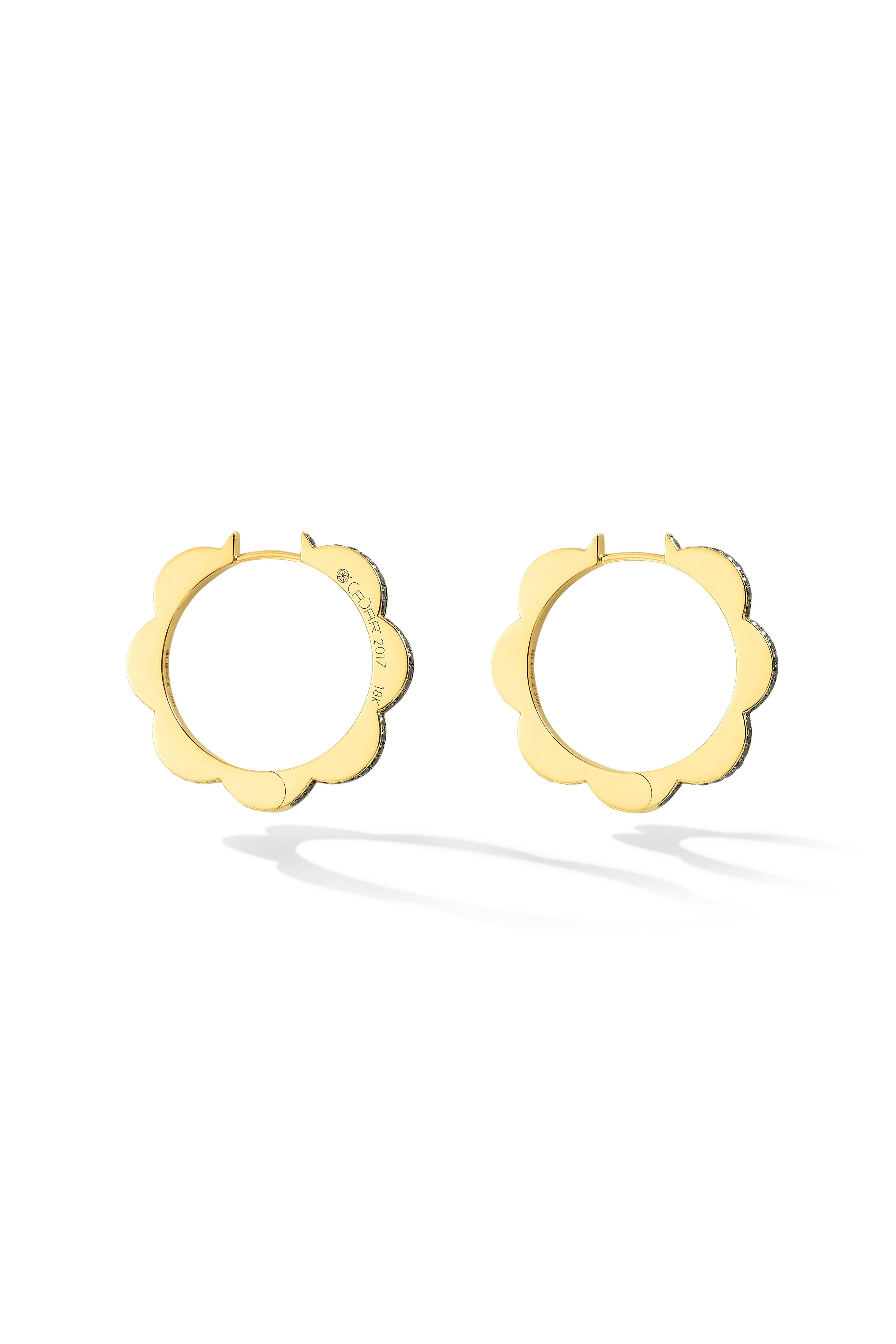 Cadar - Rose Gold Medium Triplet Hoop Earrings