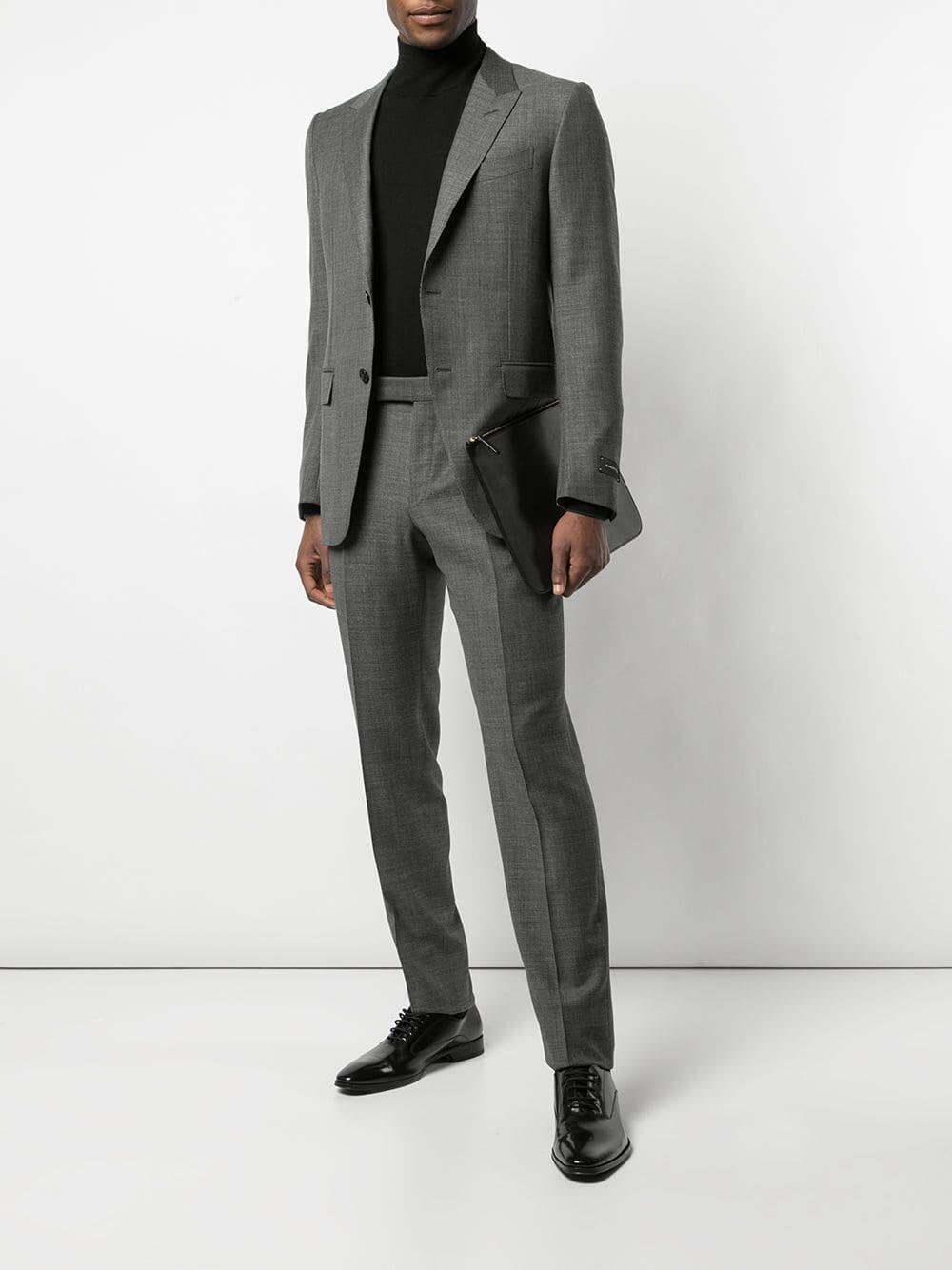 epine volume wool tailored coat gray エピヌ Zegna - Torino Solid Gray Wool Suit | Mitchell Stores