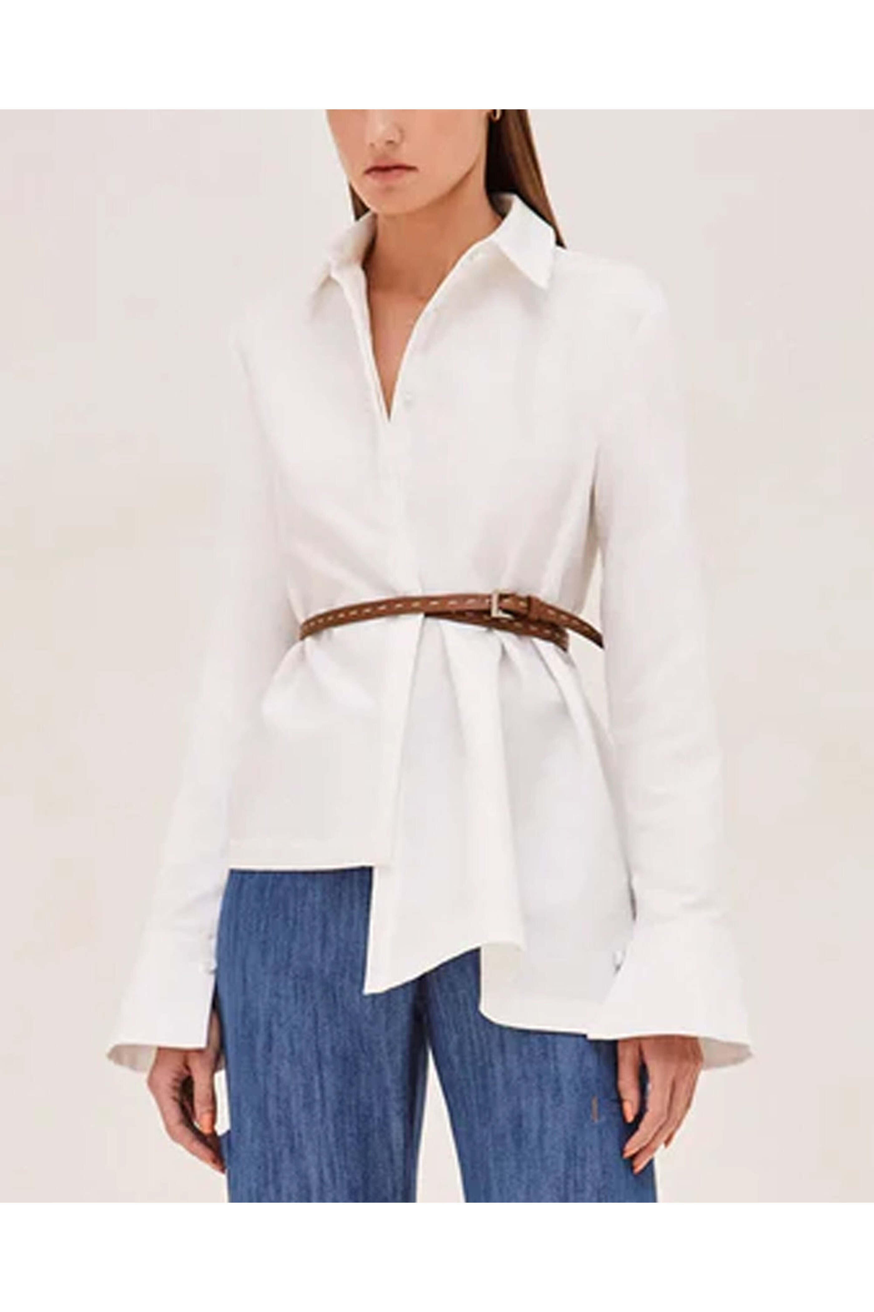 Alexis - White Burke Top