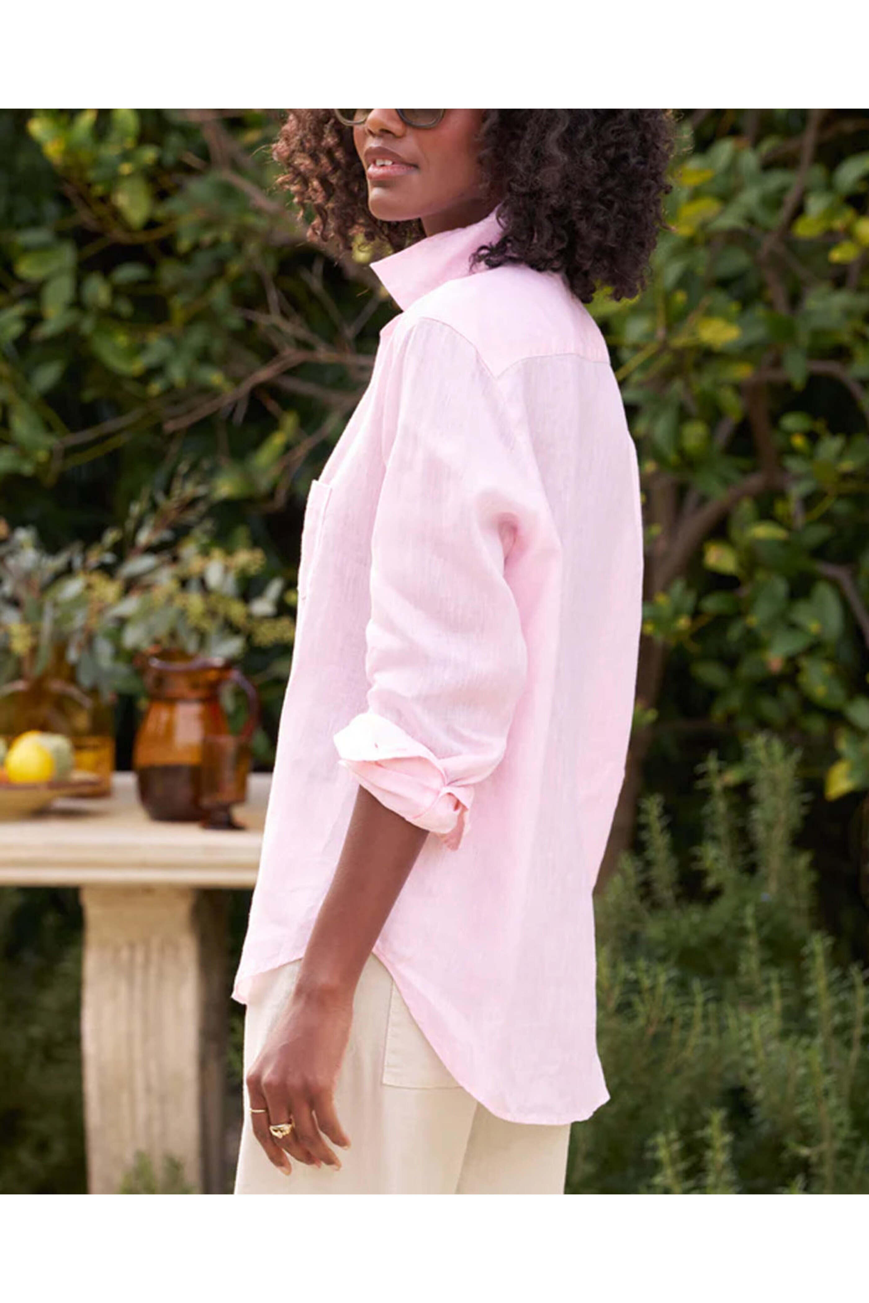 Frank & Eileen - Light Pink Linen Eileen Button Up Shirt