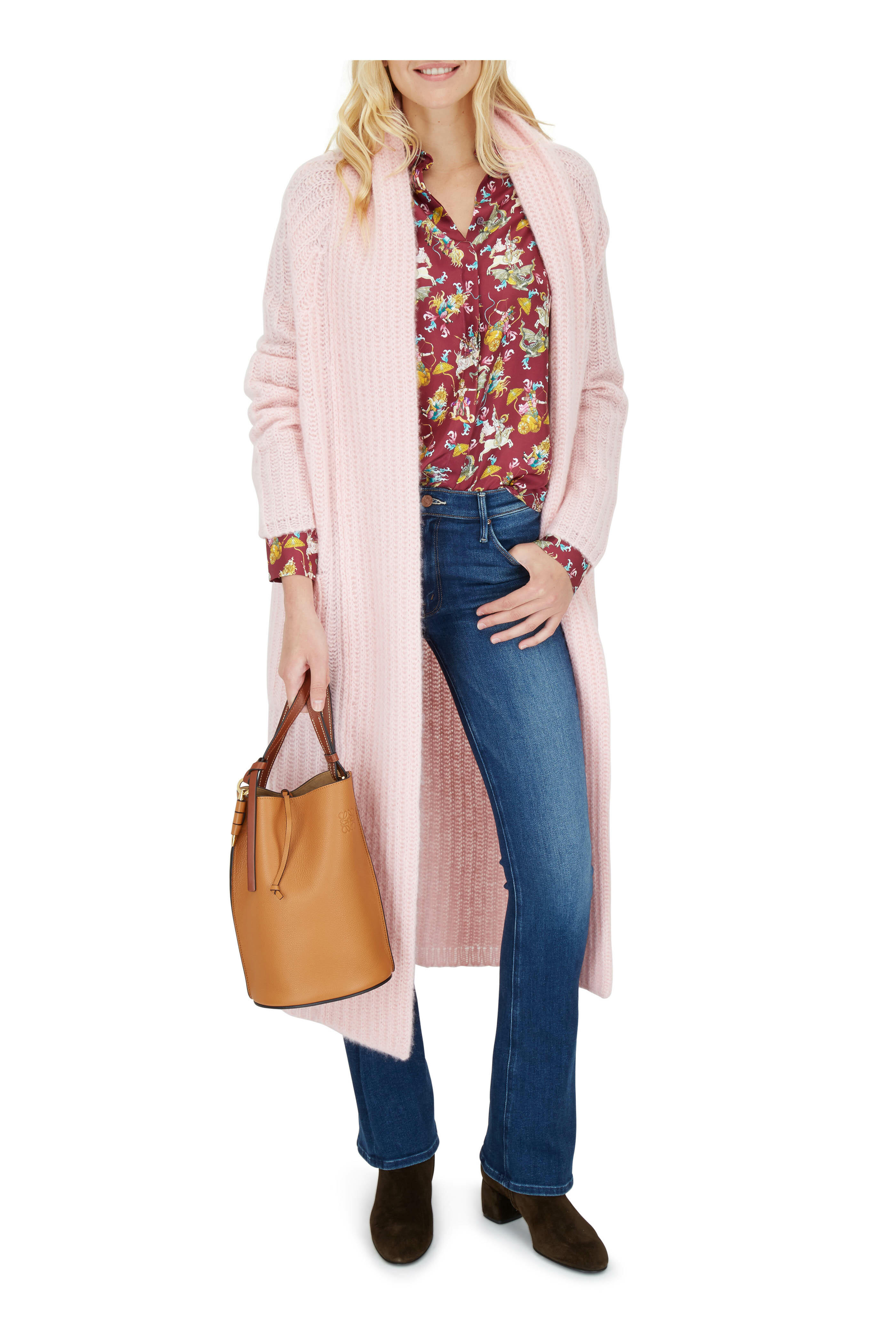 Loewe - Gate Light Caramel & Pecan Leather Bucket Bag