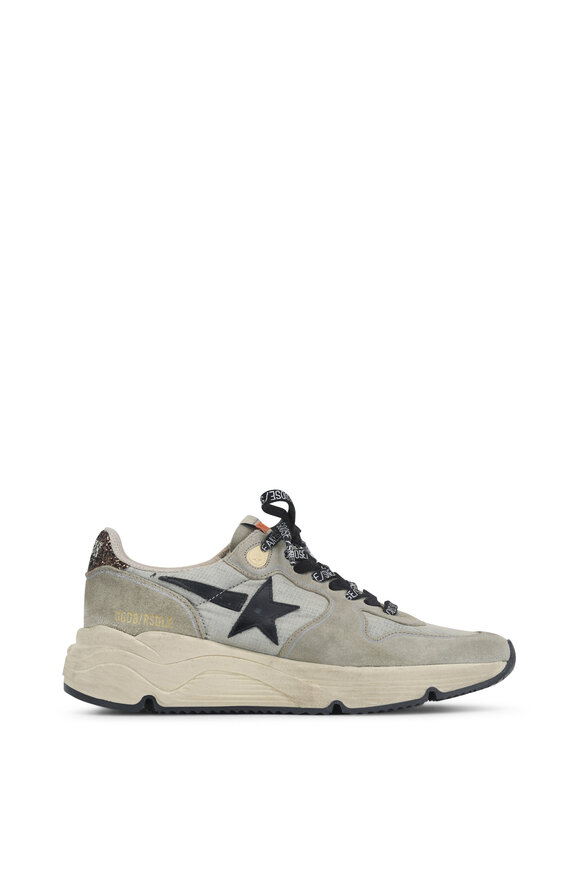 Golden Goose - Running Sole Ice & Taupe Suede Sneaker 