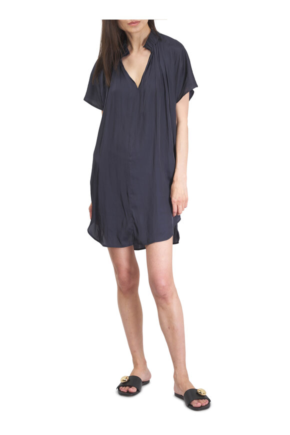 Loewe Pebble Black Leather Flat Slide - view 3