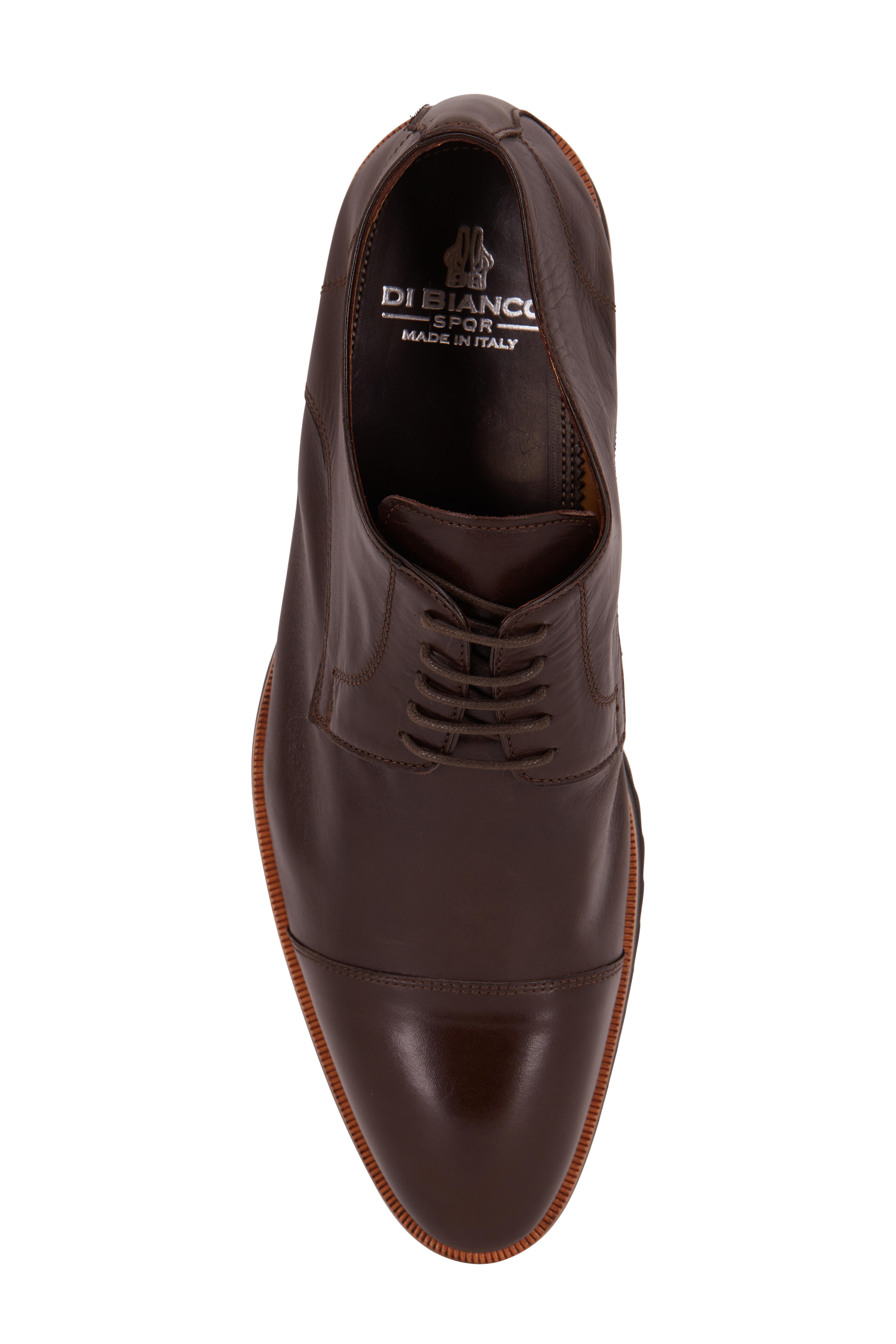 Di Bianco - Bracken Clay Leather Cap-Toe Soft Derby Shoe