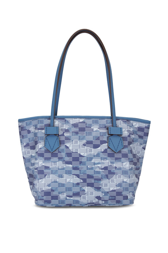 Moreau Paris - Small Saint Tropez Camo Blue Monogram Tote