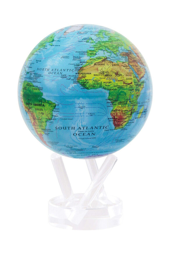 Mova Globes Blue Relief Map Globe