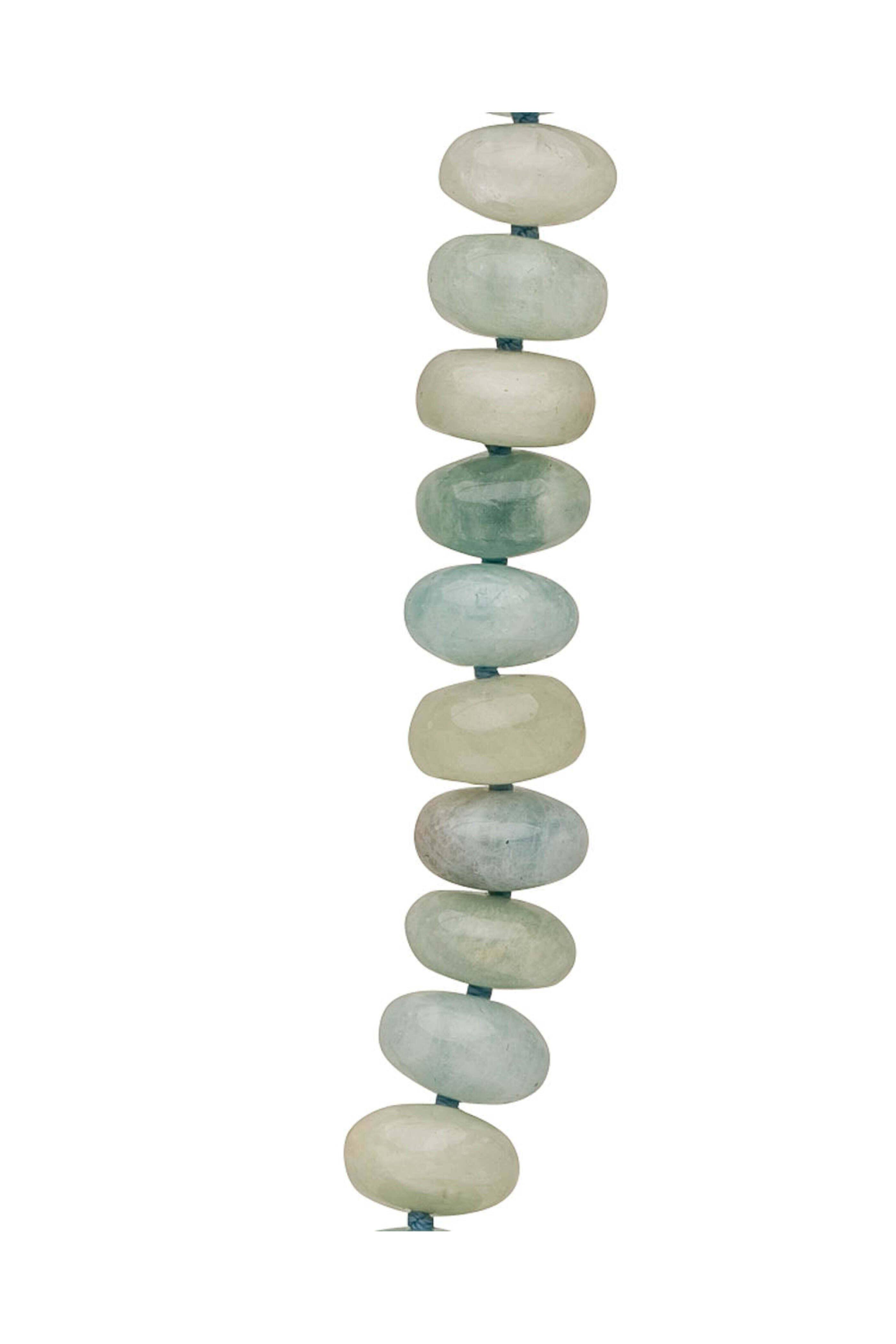 Nest Jewelry - Aquamarine Beaded Short Necklace - view 2