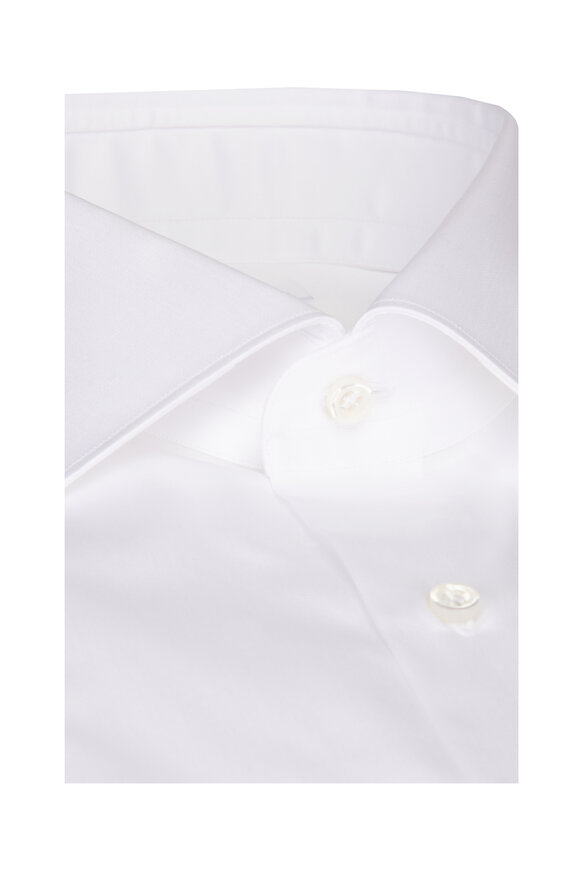 Fray White Satin Dress Shirt - view 2