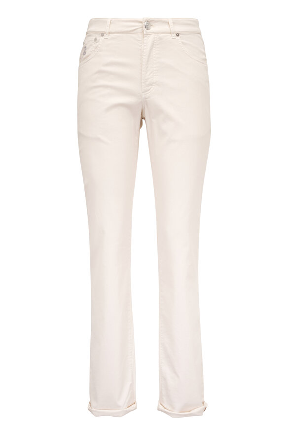 Brunello Cucinelli - Stone Five Pocket Skinny Fit Jean