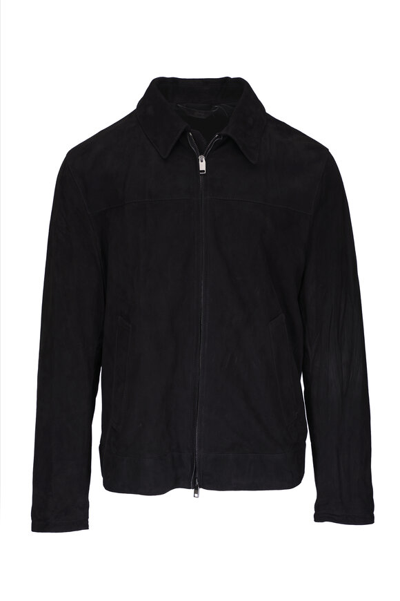 Brioni Black Suede Jacket