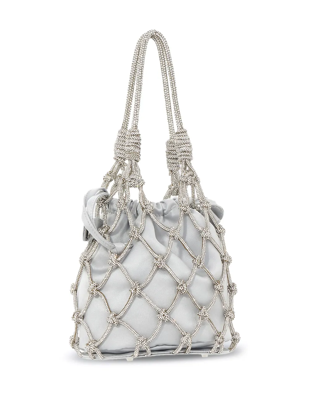 Judith Leiber Couture - Silver Crystal Net Pouch