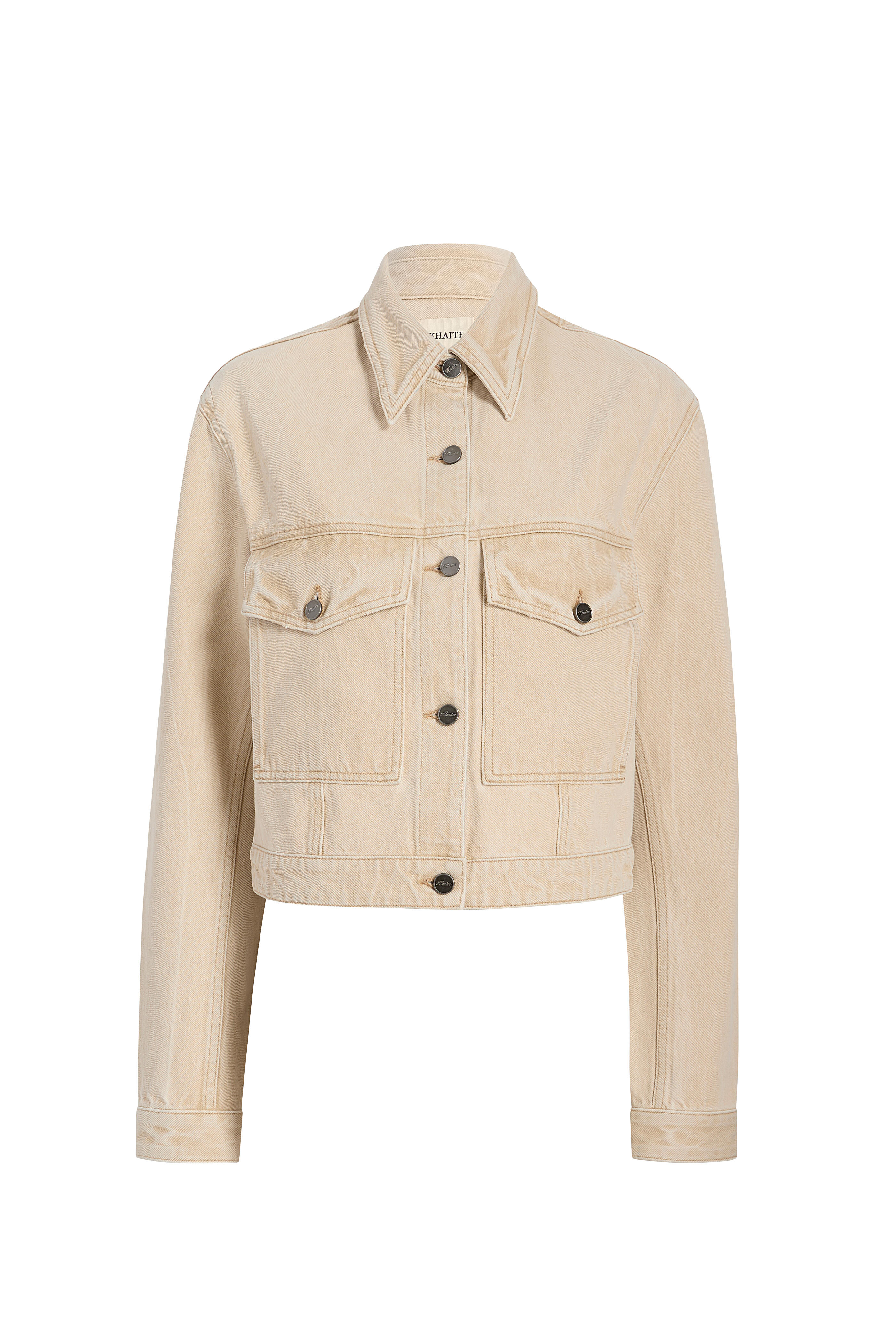 Khaite - Tomer Beige Denim Jacket - view 1