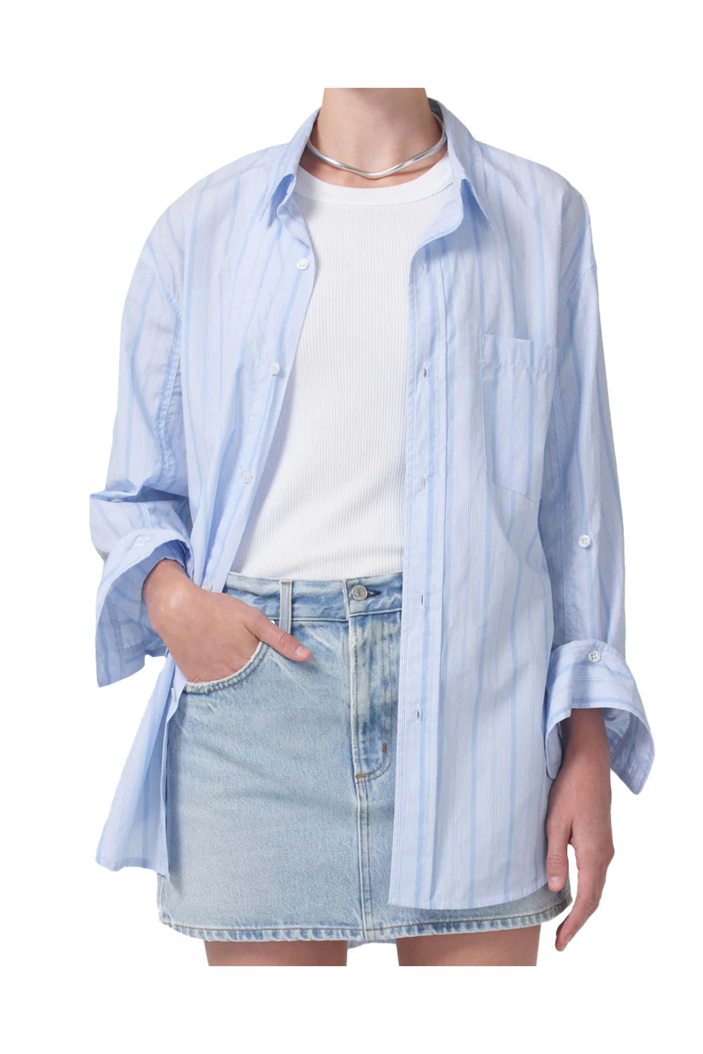 Citizens of Humanity - Aquis Stripe Kayla Shirt