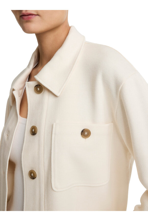 Vince Off White Ponte Knit Jacket - view 4