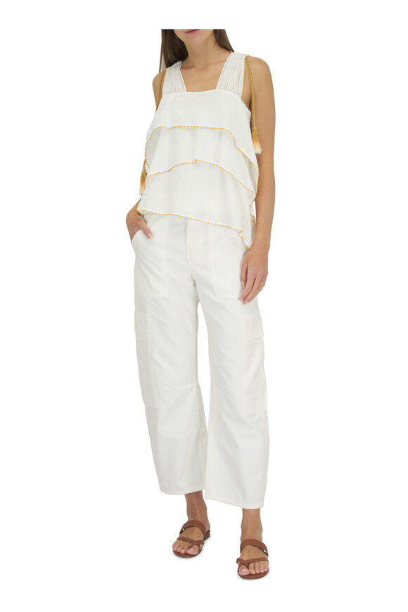 Dorothee Schumacher - Summer Waves White Tiered Top