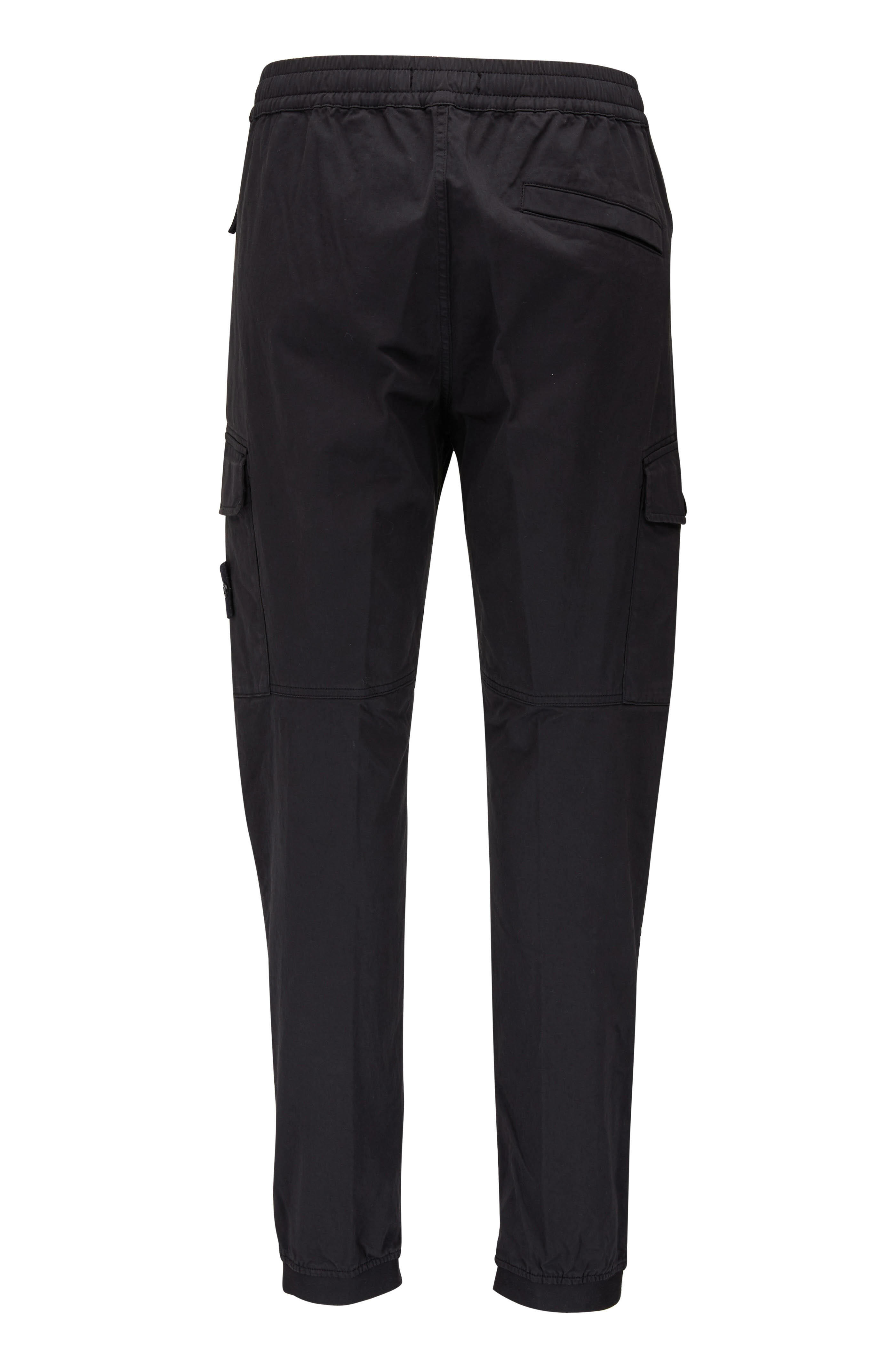 Stone Island - Black Banded Cuff Cargo Pant