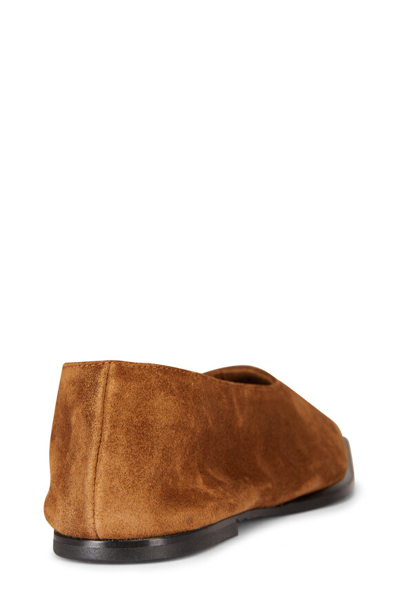Staud Lewis Brown Suede Flat - view 3