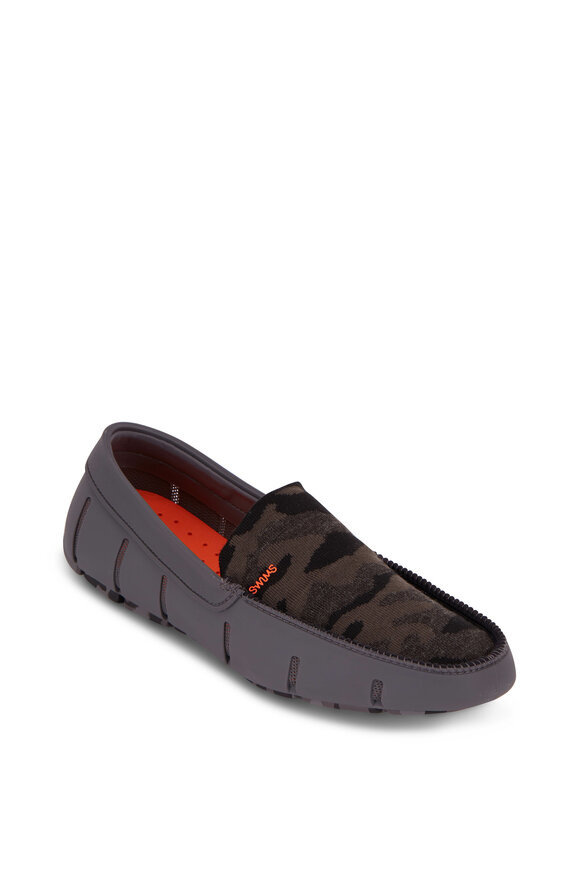 Swims - Night Camo & Gray Knit Venetian Loafer