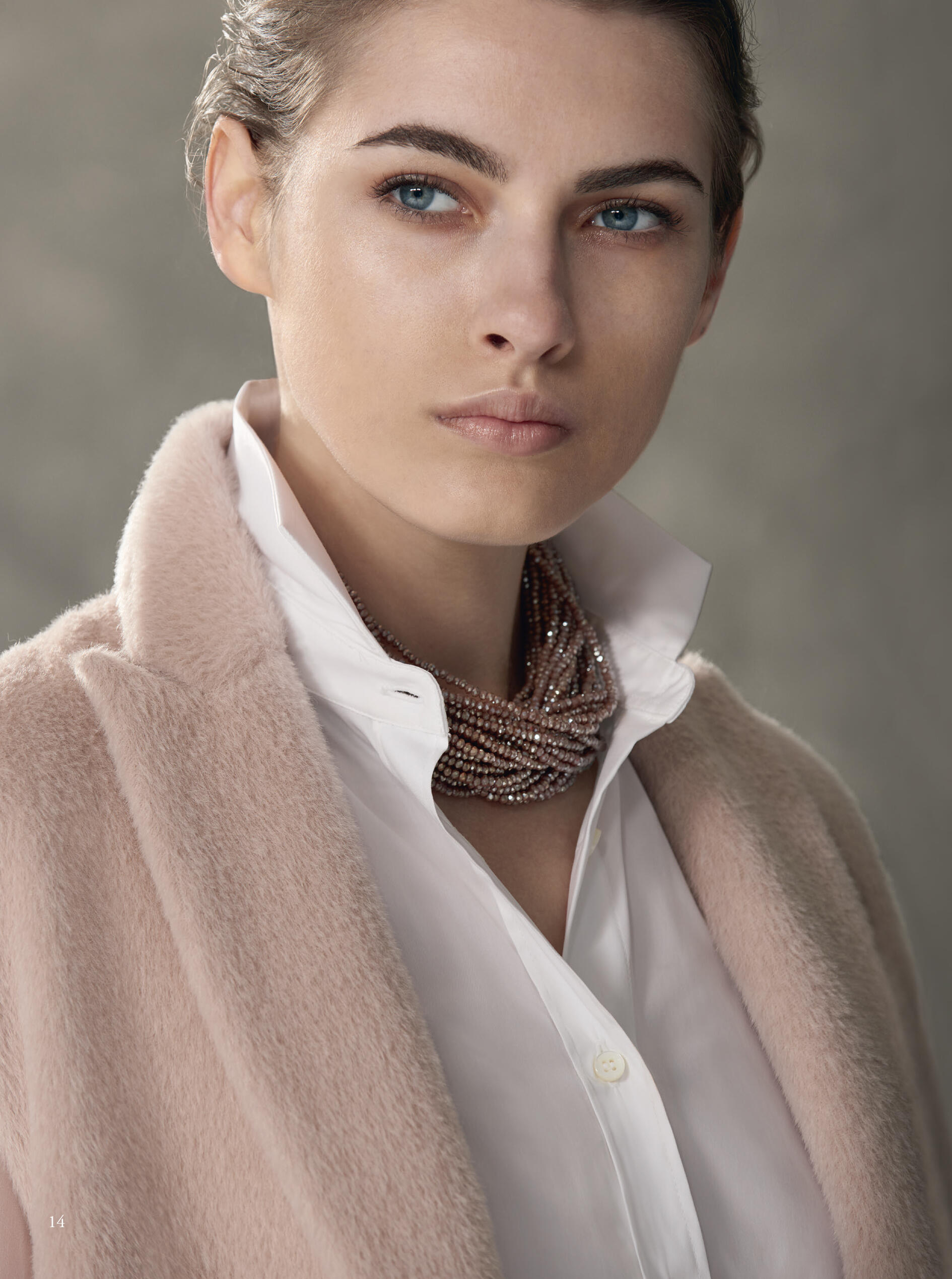 Brunello Cucinelli - White Poplin & Organza Button Down Blouse