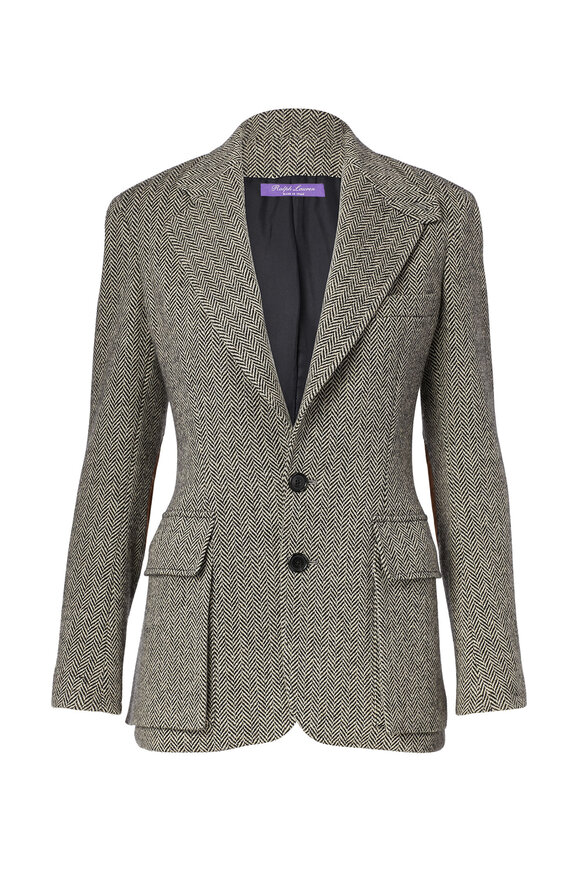 Ralph Lauren - Black & Cream Tweed Jacket