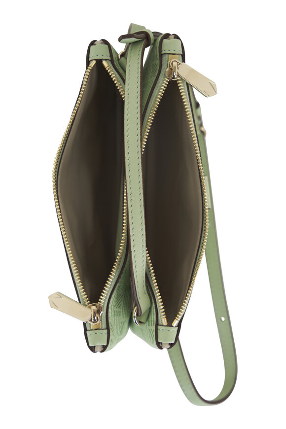 Moreau Paris - Promenade Mint Double Pouch Crossbody Bag 