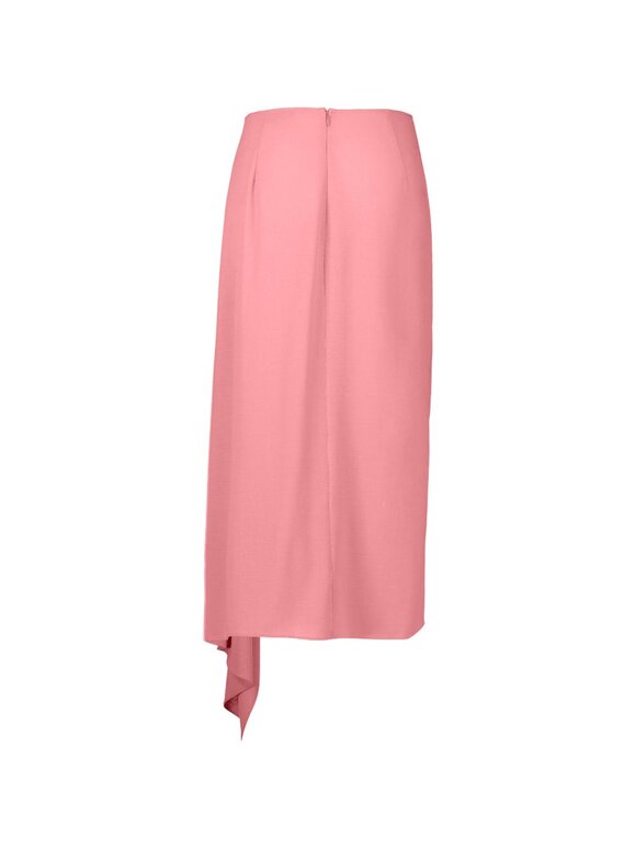 Michael Kors Collection Guava Wool Crepe Cascade Skirt - view 3