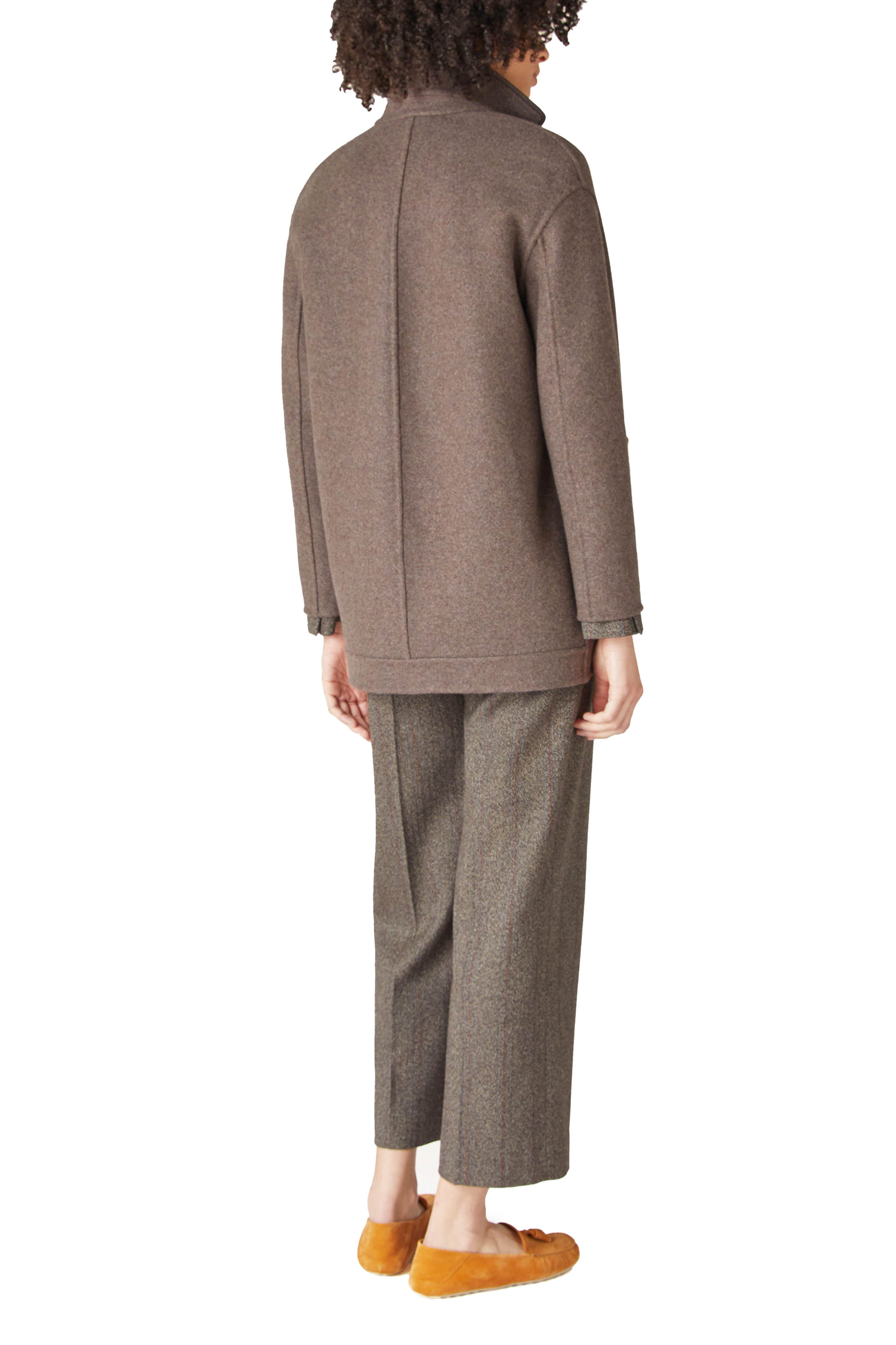 Loro Piana - Brown & Gray Cashmere Reversible Coat