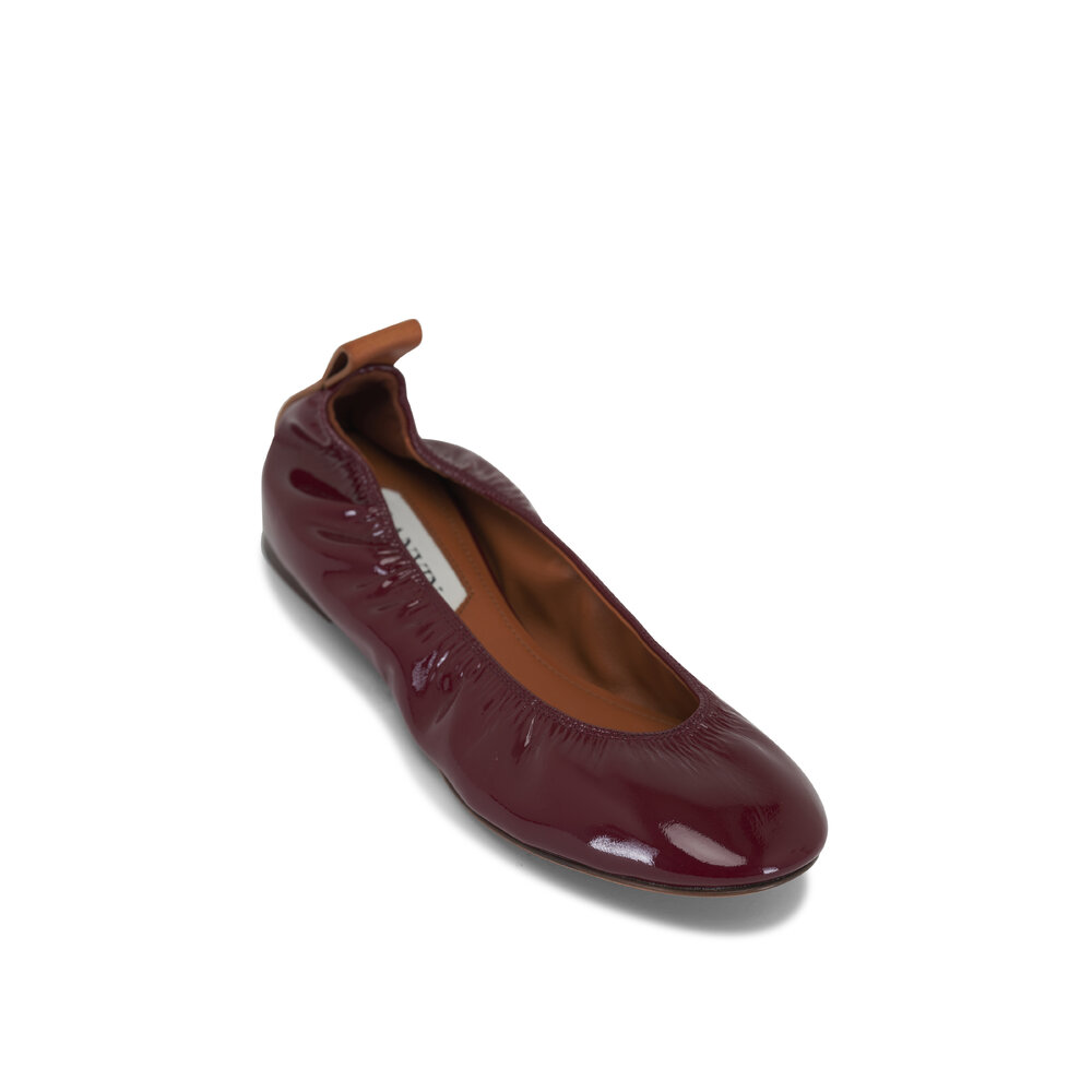 【関税&送料込】Lanvin Ballerinas LANVIN - Purple Patent Classic Ballerina – Gretta & Co.