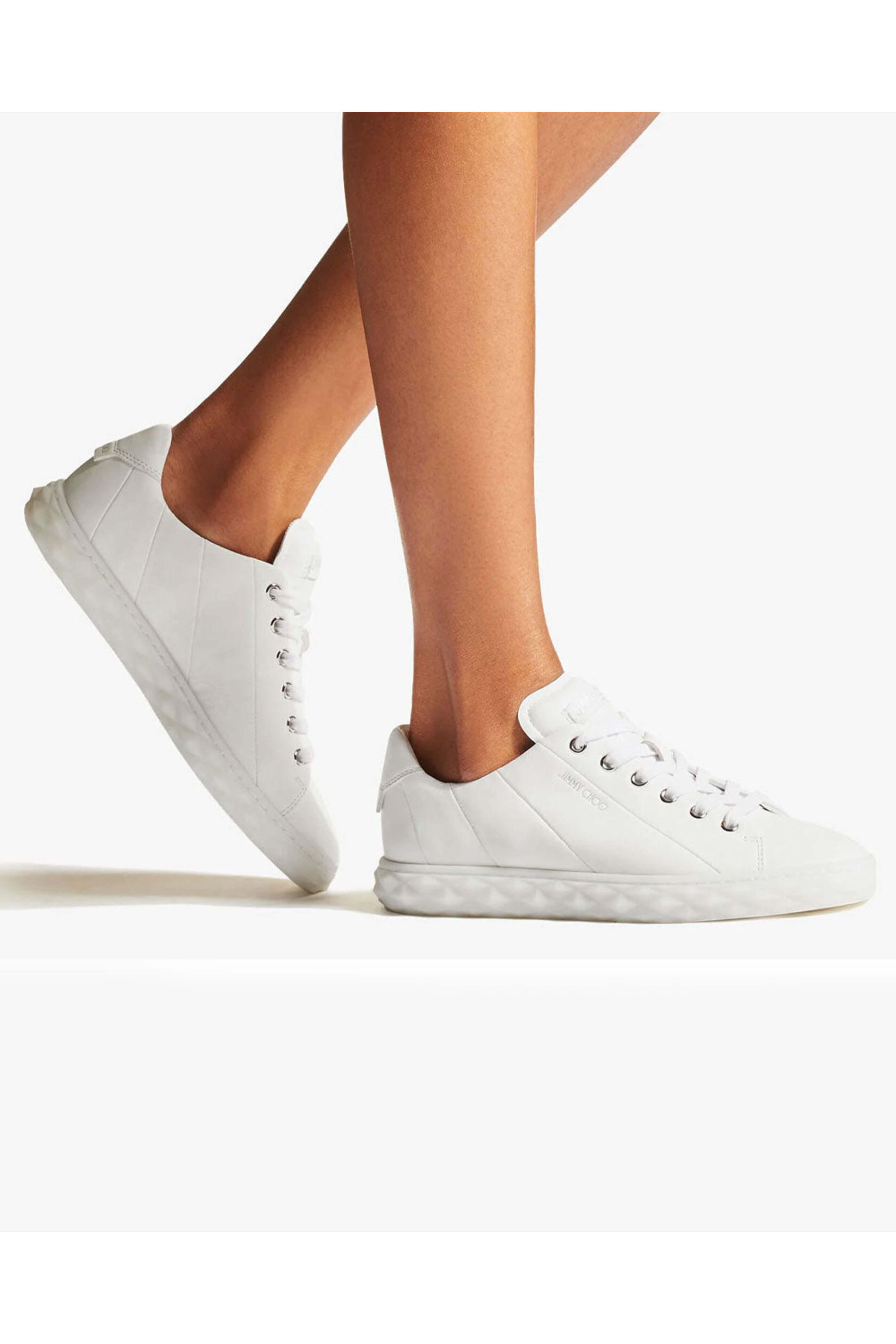 Jimmy Choo - Diamond Light Maxi Sneaker in White