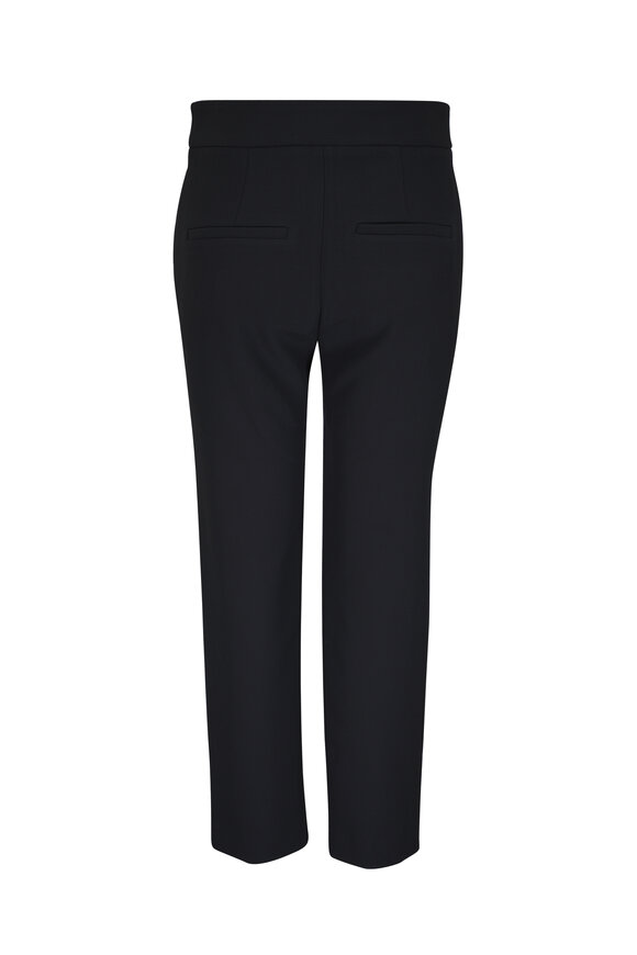 Veronica Beard Renzo Black Cropped Slim-Leg Pant - view 2