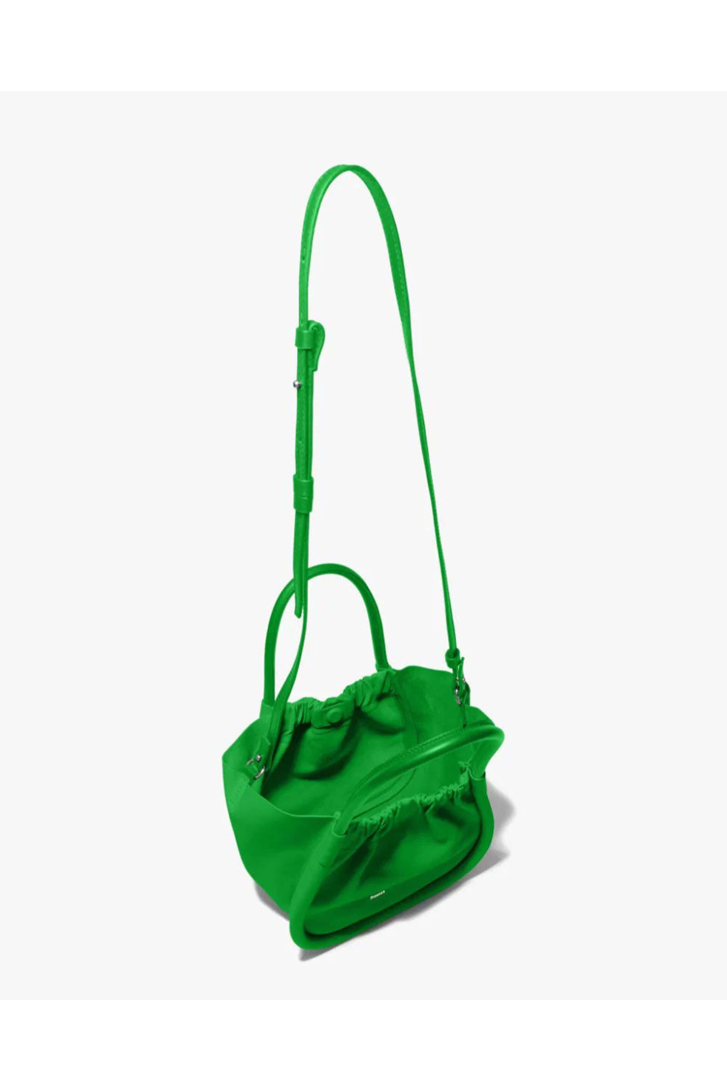 Proenza Schouler - Small Ruched Crossbody Tote in Bottle Green