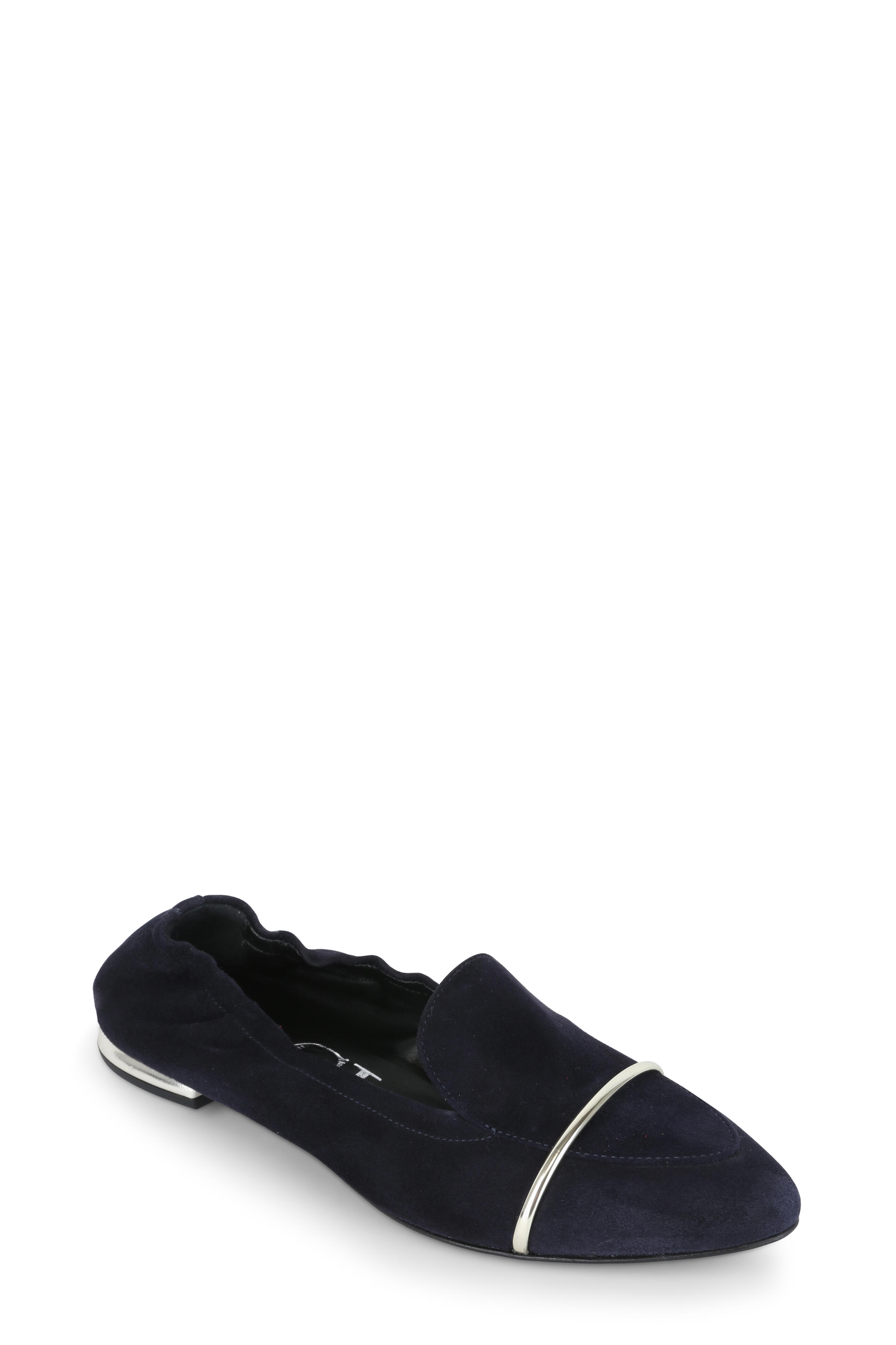 AGL - Navy Blue Suede Ballet Flat