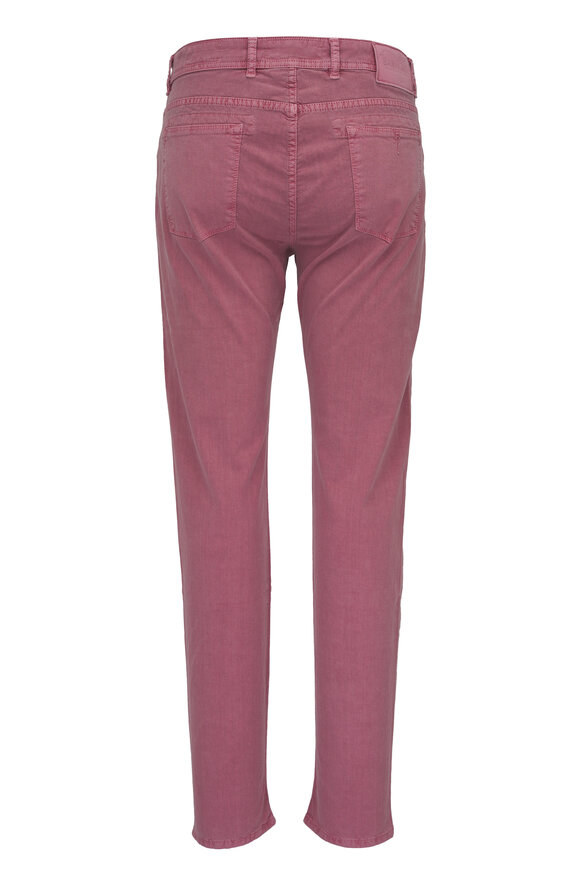 Barmas - Petra Pink Cotton & Linen Five Pocket Pant