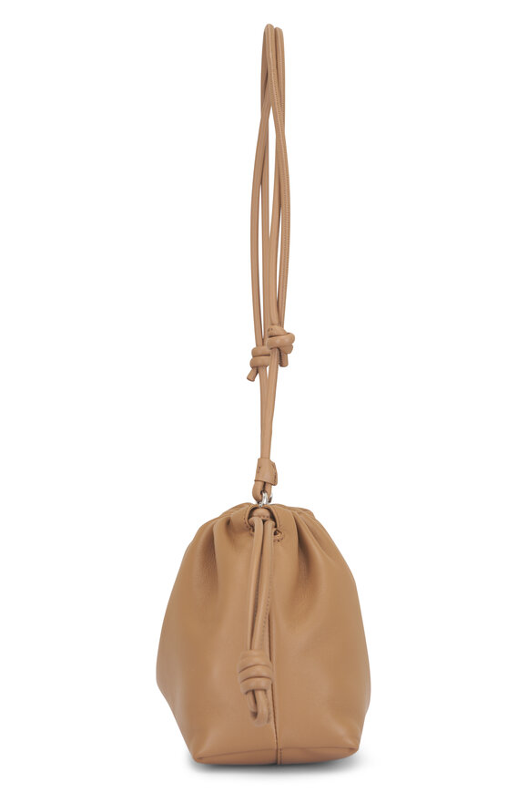 Loewe Medium Flamenco Mocha Leather Clutch - view 9