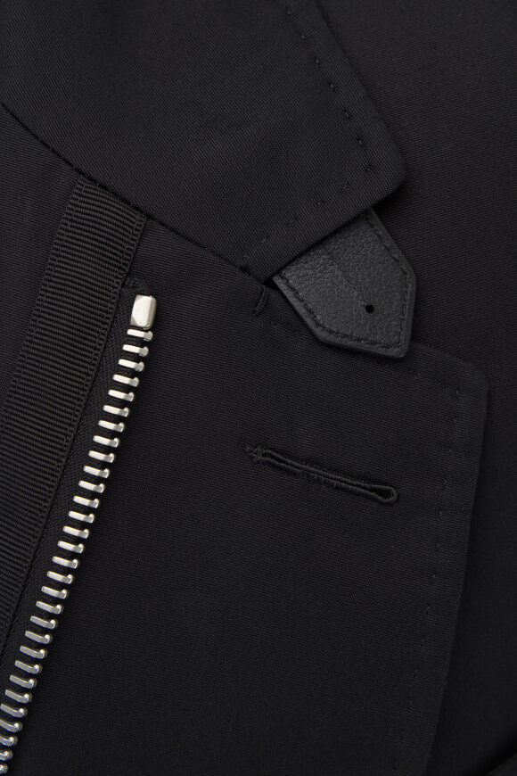 Tom Ford - Sartorial Black Tech Canvas Jacket