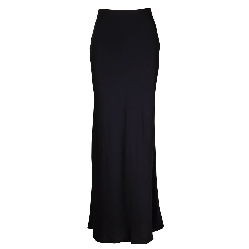 L'Agence - Zeta Black Maxi Skirt | Mitchell Stores