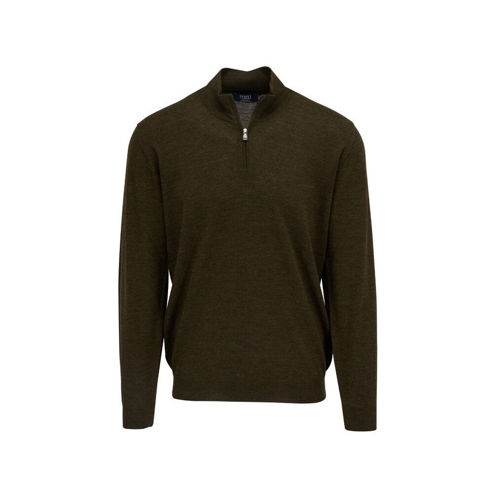 トップス FEDELI \"CASHMERE 100%\" made in italy Fedeli NWD Pullover Sweater Size 58 US 3XL in Blue Melange
