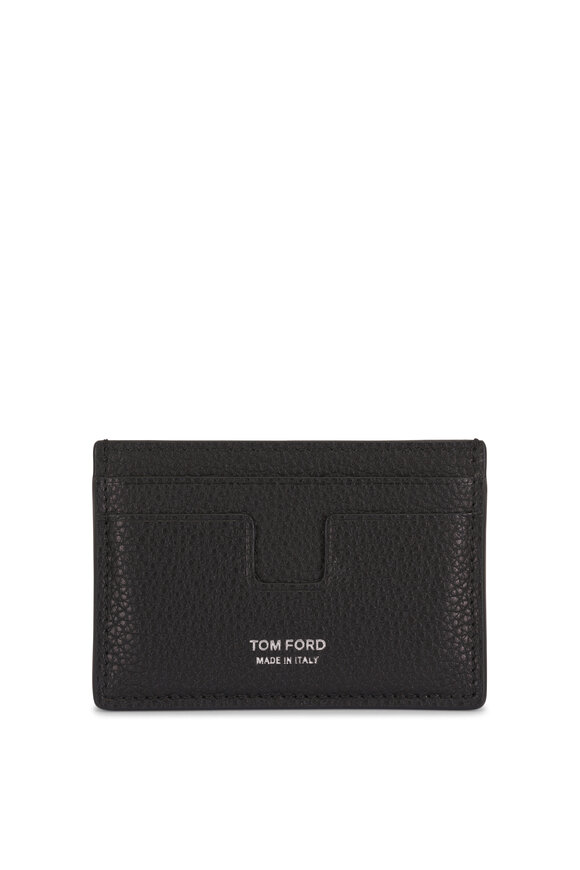 Tom Ford Black Grain Leather Card Case - view 1