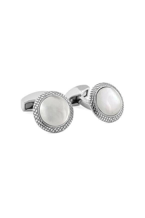 Tateossian - Mother of Pearl Bullseye Cufflinks