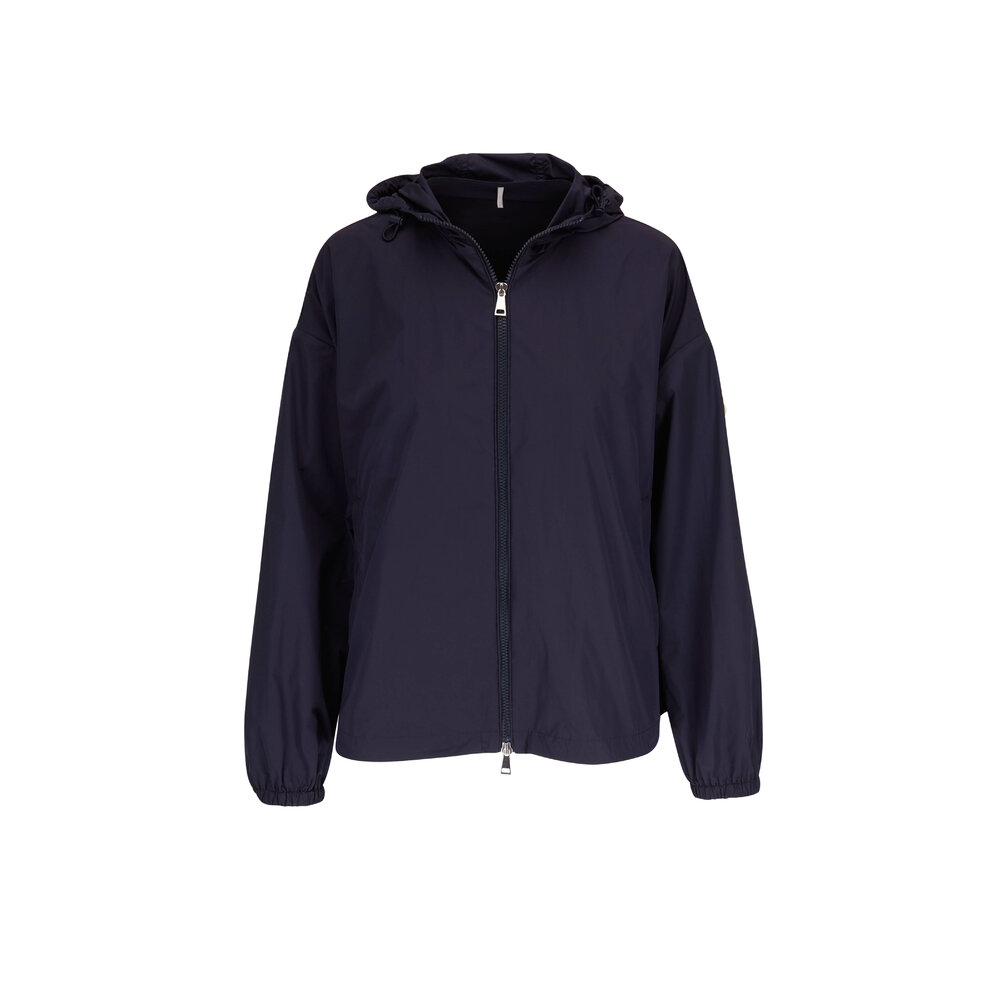 Moncler - Tyx Navy Hooded Rain Jacket | Mitchell Stores