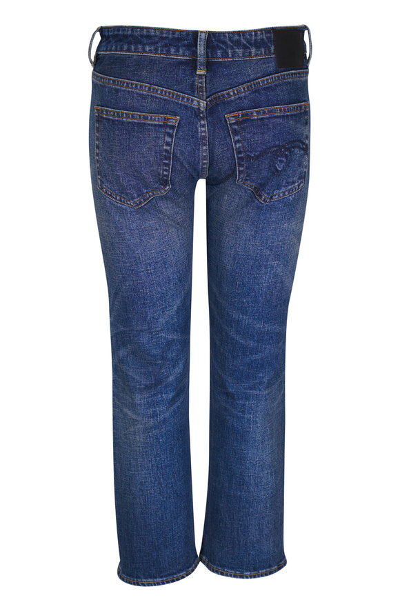 R13 - Boy Straight Mire Blue Stretch Jean