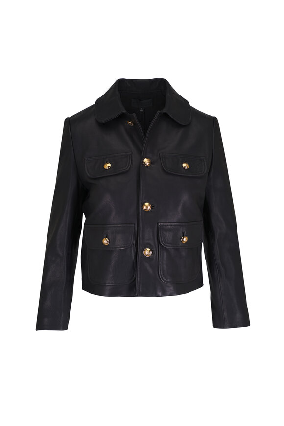 Lanvin - Black Sleeveless Cocoon Jacket | Mitchell Stores