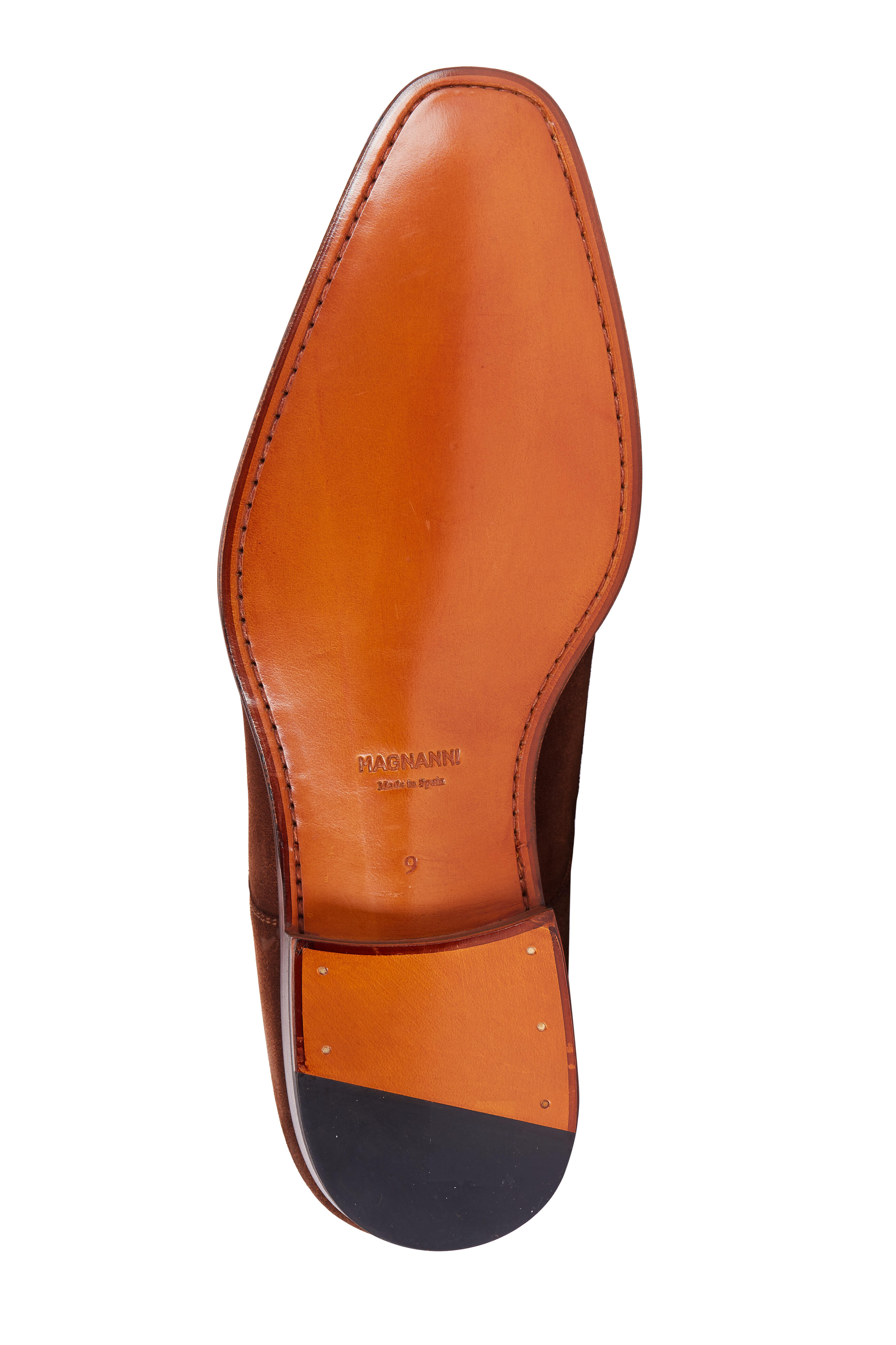 Magnanni - Ezekiel Cognac Suede Medallion Toe Derby Shoe