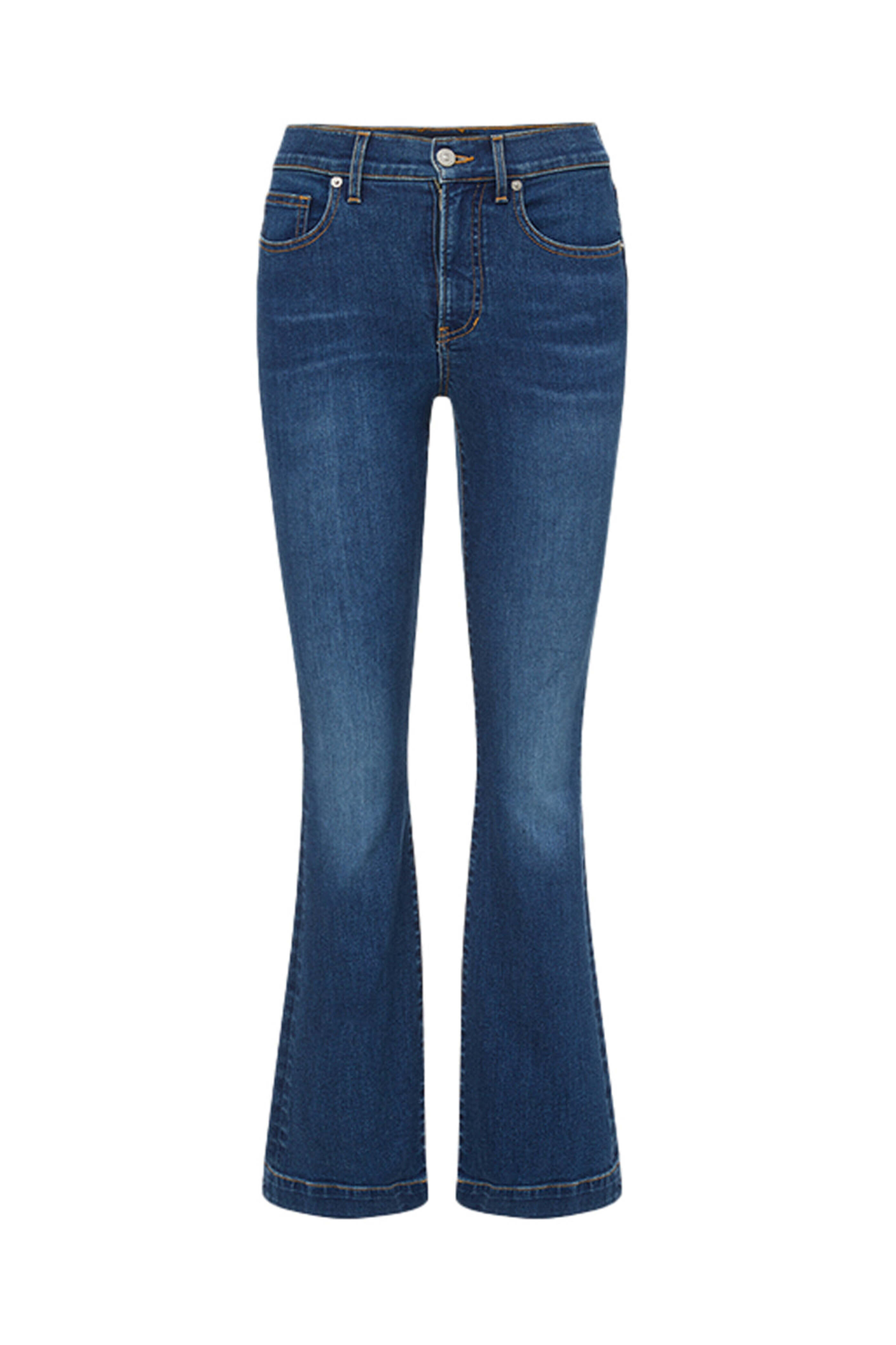 Veronica Beard - Carson Bright Blue Ankle Flare Jean