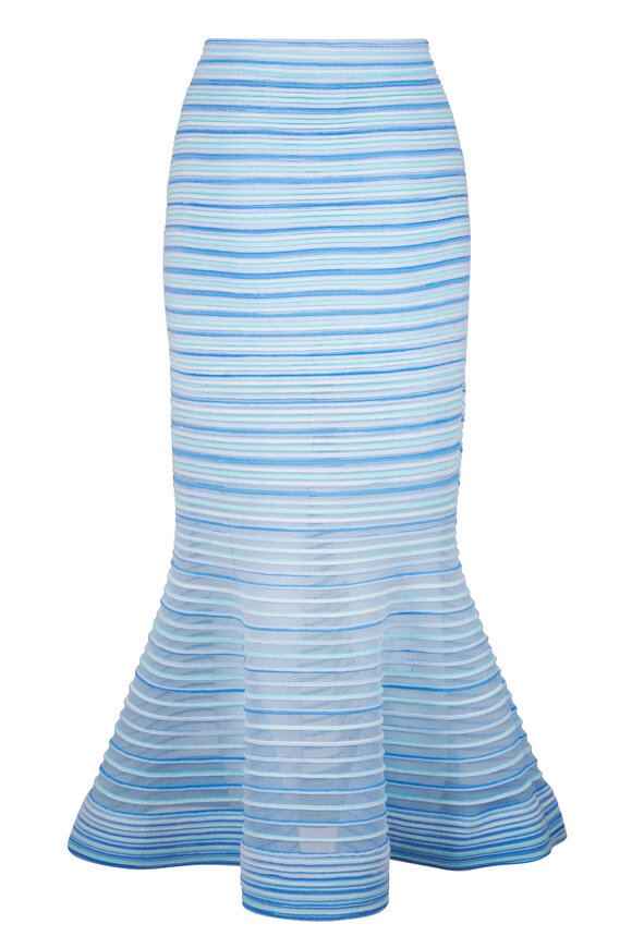 Simkhai Sullivan Periwinkle Multi Stripe Midi Skirt - view 3