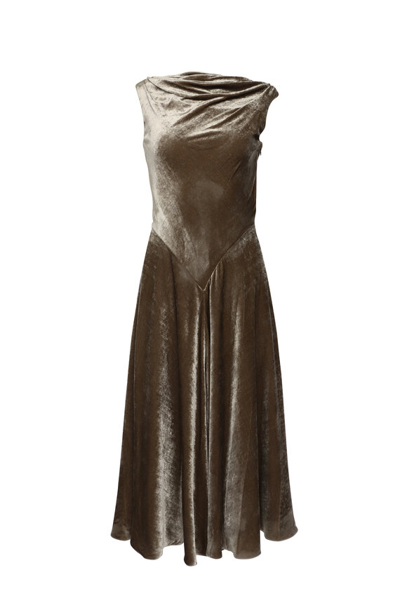 Altuzarra Drina Clove Velvet Dress