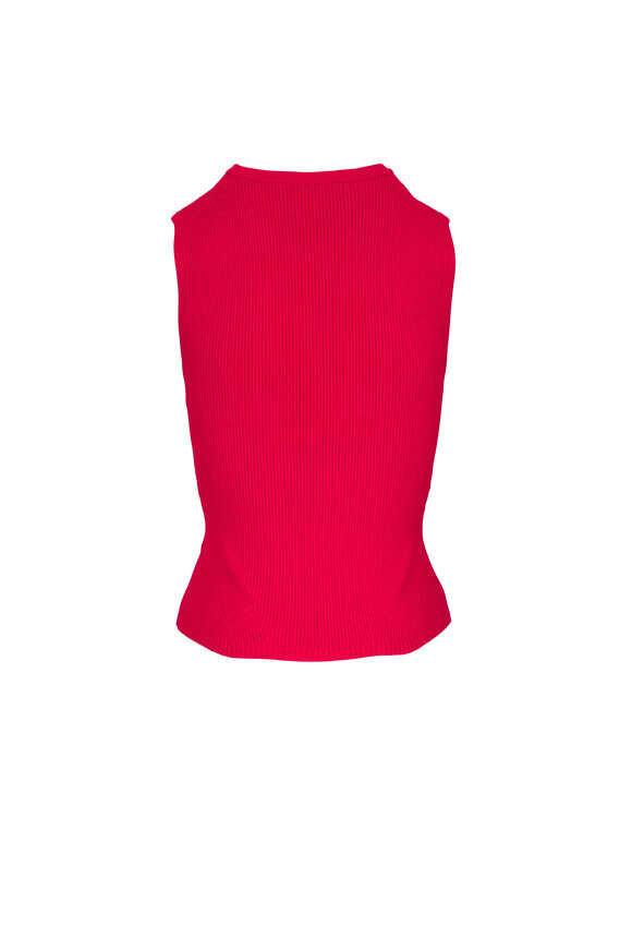 Veronica Beard - Sid Poppy Sleeveless Crewneck Sweater